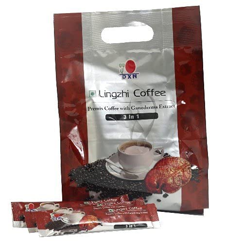 DXN Lingzhi 3 in 1 Coffee 25 Sachets with Ganoderma Extract (1 Pack)